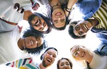 Diverse friends / students shoot
